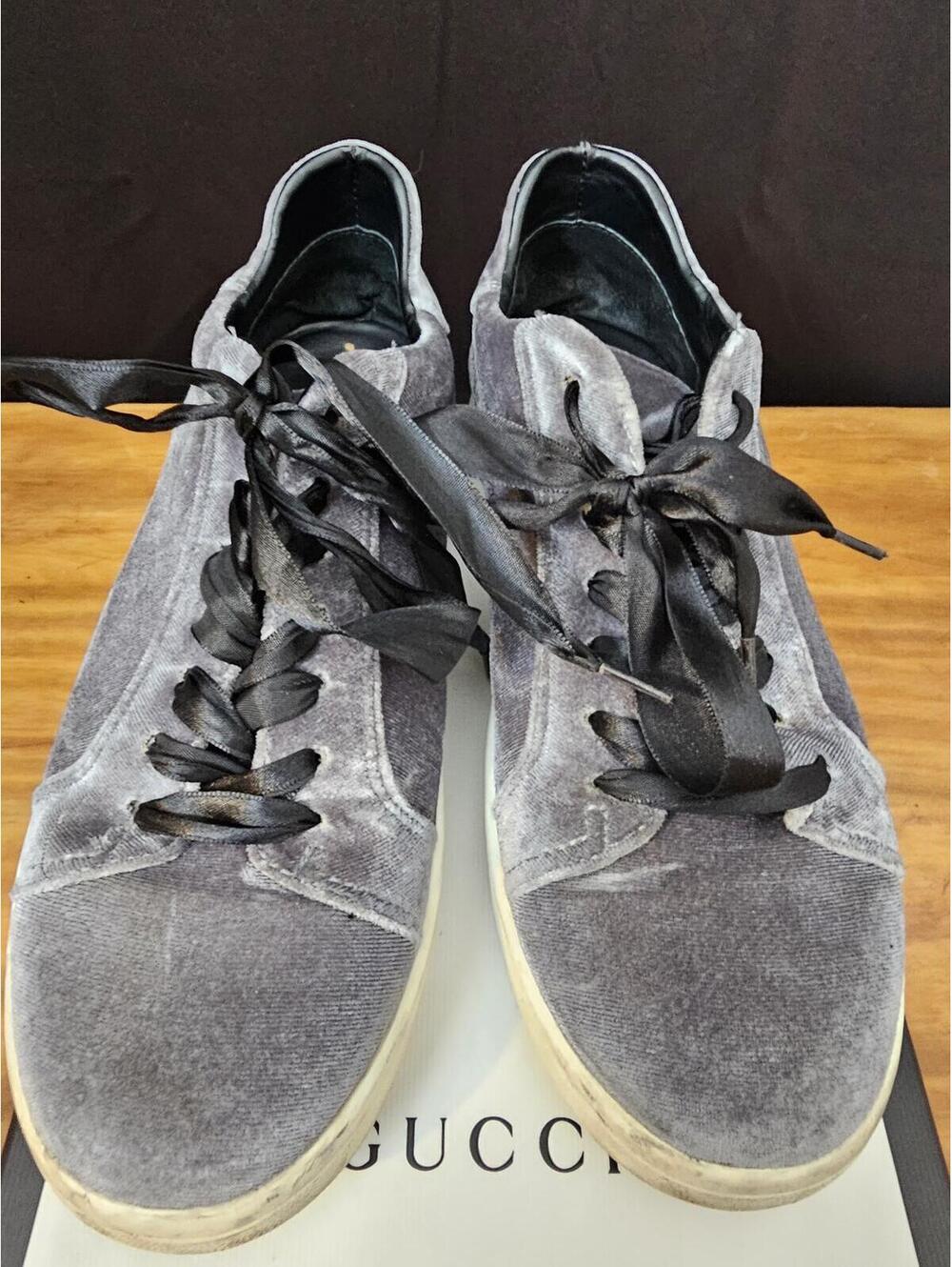 Sam Edelman Tennis Shoes Gray Womens 8.5 Velvet